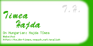 timea hajda business card